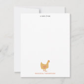 Carte De Correspondance Poulets Mignons Poules et Poussins (Devant)
