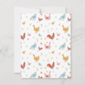 Carte De Correspondance Poulets Mignons Poules et Poussins (Dos)