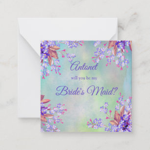 Carte De Correspondance pour être la bonne de ma fille Lilec Lavender