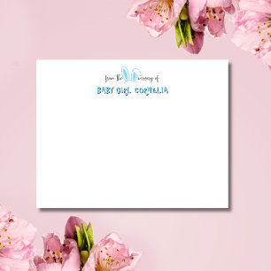 Carte de correspondance pour la nurserie aux oreil
