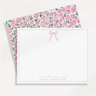 Carte de correspondance pour la nurserie de bébé f