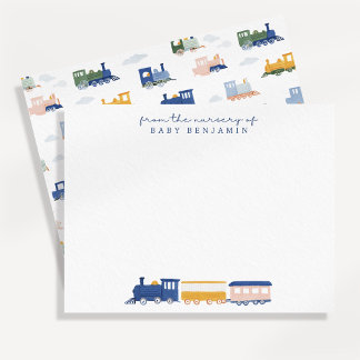 Carte de correspondance pour la nurserie garçon av