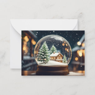 Carte De Correspondance Pour la personne qui a tout : Snowglobe