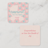 Carte De Correspondance Pour les nouveaux parents (Devant / Derrière)