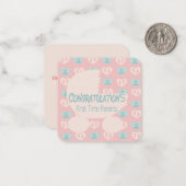 Carte De Correspondance Pour les nouveaux parents (Devant/Arrière en situation)