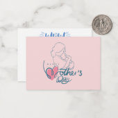 Carte De Correspondance Pour ma mère Extraordinaire (Devant/Arrière en situation)