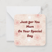 Carte De Correspondance Pour maman (Devant)