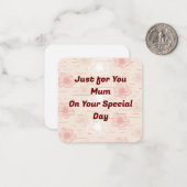 Carte De Correspondance Pour maman (Devant/Arrière en situation)