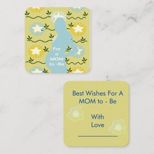 Carte De Correspondance Pour une future maman (Devant / Derrière)