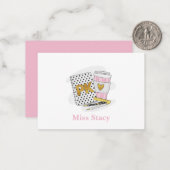 Carte De Correspondance Pré K Appréciation de l'enseignant Carnet blanc Ca (Devant/Arrière en situation)