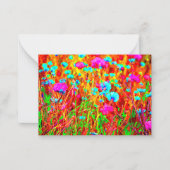 Carte De Correspondance Pré sauvage dans l'art pop fleuri (Devant)