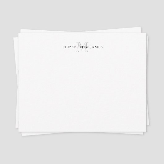 Carte De Correspondance Premier couple monographique personnalisé