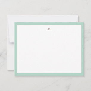 Carte De Correspondance Première Marine Rouge Blanc Bleu Bleu Gravé Modern