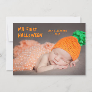 Carte De Correspondance Première photo d'Halloween de bébé