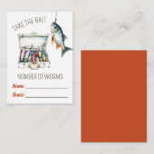 Carte De Correspondance Prenez l'appât ! Jeu de devinette de vers (Devant / Derrière)
