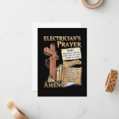 Carte De Correspondance Prénom d'Electrician (Devant/Arrière en situation)