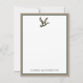 Carte De Correspondance Preppy Camouflage Mallard Duck (Devant)