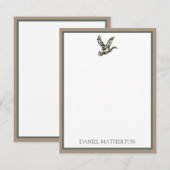 Carte De Correspondance Preppy Camouflage Mallard Duck (Devant / Derrière)