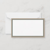 Carte De Correspondance Preppy Camouflage Mallard Duck Monogram (Dos)