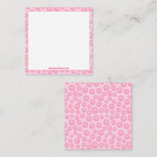 Carte De Correspondance Preppy personnalisé rose mignon