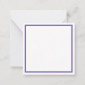 Carte De Correspondance Preppy Pink and Navy Blue Simple Monogram (Dos)