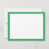 Carte De Correspondance Preppy Stripes rose et vert clair mignon fille (Dos)