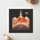 Carte De Correspondance Prêt à aller sur Mars (Devant/Arrière en situation)