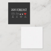 Carte De Correspondance Prévisions 2025 Maman à être Nouvel An  (Devant / Derrière)