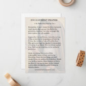 Carte De Correspondance Prière catholique Fiançailles St. Padre Pio (Devant/Arrière en situation)