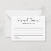 Carte De Correspondance Prières et Bénédictions pour la mariée et Mariage  (Devant)