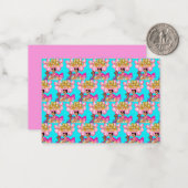Carte De Correspondance Princesse en rose (Devant/Arrière en situation)