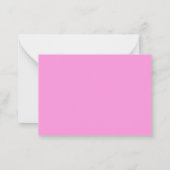 Carte De Correspondance Princesse en rose (Dos)