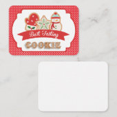 Carte De Correspondance Prix du Meilleur Goût de Biscuit (Devant / Derrière)