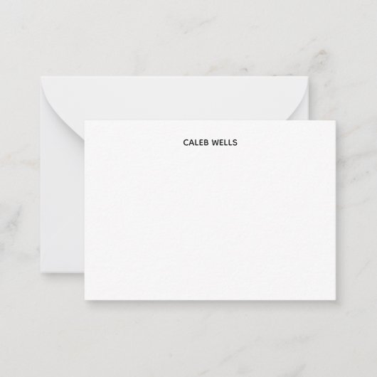 Carte De Correspondance Profession simple blanc attrayant (Devant)