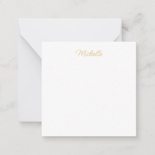 Carte De Correspondance Professional Classical Minimalist Plain Own Name (Devant)