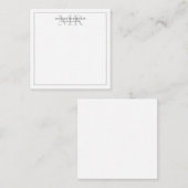 Carte De Correspondance Professional Classical Monogram Minimalist Plain (Devant / Derrière)