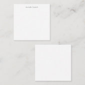 Carte De Correspondance Professionnel Classique Noir Blanc Nom (Devant / Derrière)