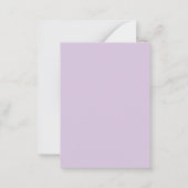 Carte De Correspondance Professionnel Classique Unique Nom Propre Violet P (Dos)