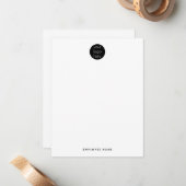 Carte De Correspondance Professionnel Entreprise Logo Employé (Devant/Arrière en situation)