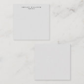 Carte De Correspondance Professionnel gris moderne uni unique (Devant / Derrière)