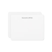 Carte De Correspondance Professionnel minimal simple (Devant/Arrière en situation)