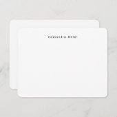 Carte De Correspondance Professionnel minimal simple (Devant / Derrière)
