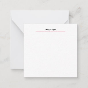 Carte De Correspondance Professionnel minimaliste classique simple personn
