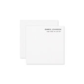 Carte De Correspondance Professionnel Moderne Plain Simple (Devant/Arrière en situation)