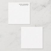 Carte De Correspondance Professionnel Moderne Plain Simple (Devant / Derrière)