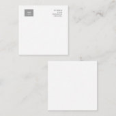 Carte De Correspondance Professionnel Moderne Plain Simple (Devant / Derrière)