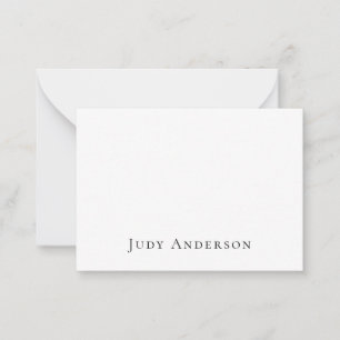 Carte De Correspondance Professionnel Plain Moderne Élégant Votre Nom