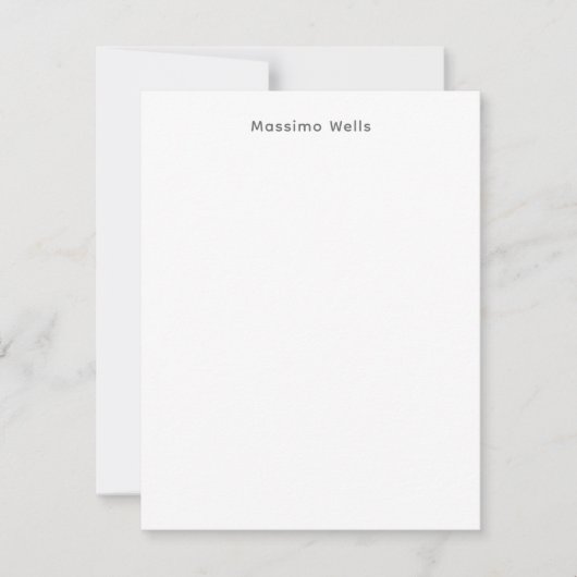 Carte De Correspondance Professionnel Simple Blanc Attrayant (Devant)