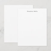 Carte De Correspondance Professionnel Simple Blanc Attrayant (Devant / Derrière)