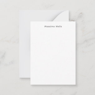 Carte De Correspondance Professionnel Simple Blanc Attrayant
